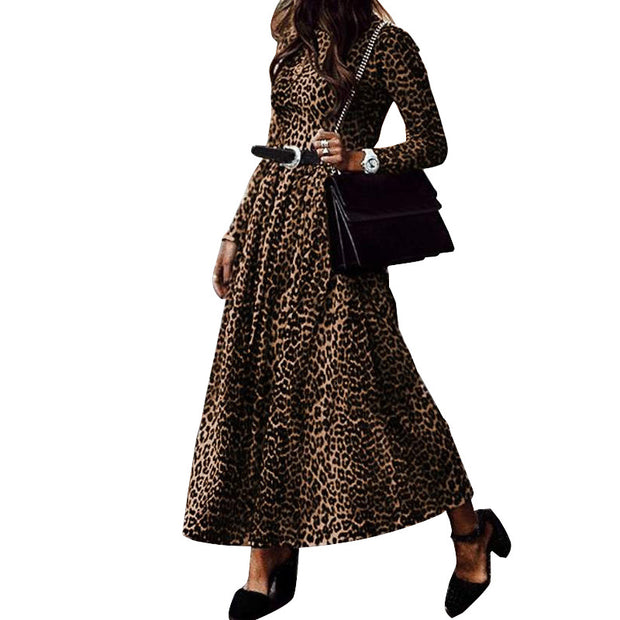 Fashionable Leopard Women's Dress Ecstatic