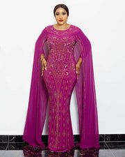 African Flowing Chiffon Long Sleeves Ecstatic