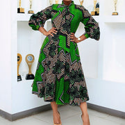 Printed African Women's Dress Ecstatic