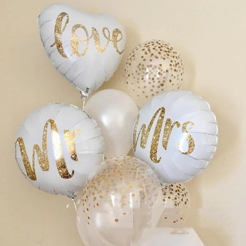 Mr & Mrs Valentine's Day Aluminum Film Balloon Ecstatic