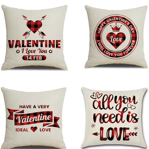 Valentines Day red pillowcase cushion cover Ecstatic