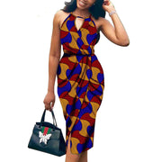 African Ethnic Printed Batik Cotton Fashion Dress Ecstatic