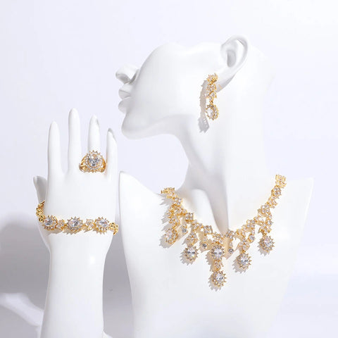 Gold-plated jewelry set Ecstatic
