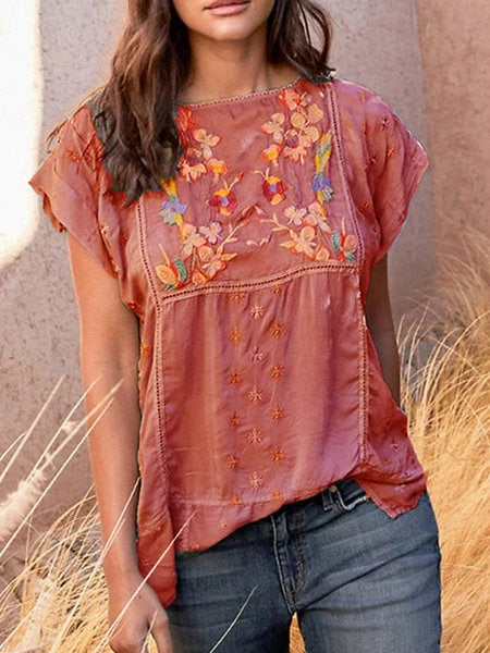 Women's embroidered shirt Ecstatic